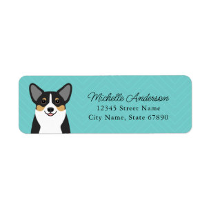 Étiquettes d'adresse de retour Corgi