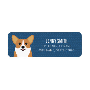 Étiquettes d'adresse de retour Corgi