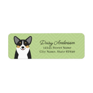 Étiquettes d'adresse de retour Corgi