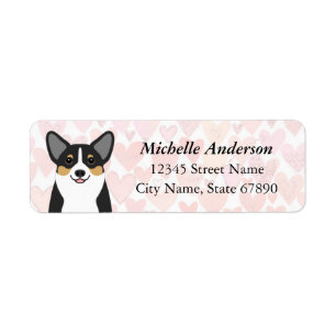 Étiquettes d'adresse de retour Corgi