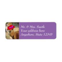 Étiquettes d'adresse de retour Cute Alpaca