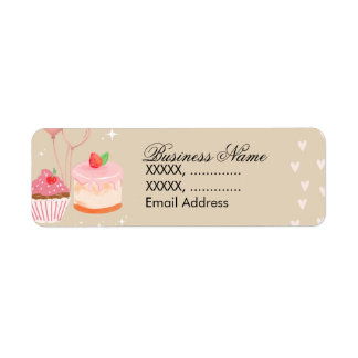 Étiquettes d'adresse de retour de boulangerie de c