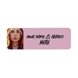 ÉTIQUETTES D'ADRESSE DE RETOUR DE FILLES INDIENNES