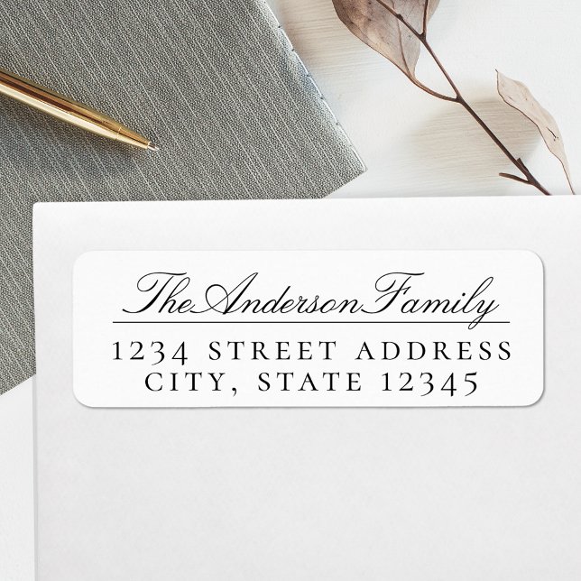 Étiquettes d'adresse de retour de la famille de sc (Créateur téléchargé)