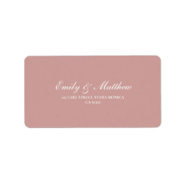 Étiquettes d'adresse de retour de Mariage floue