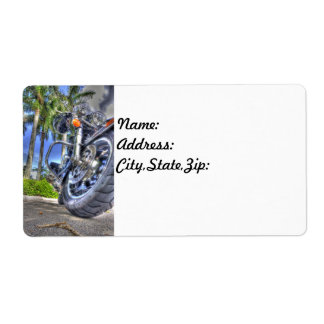 Étiquettes d'adresse de retour de moto