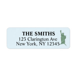 Étiquettes d'adresse de retour de New York