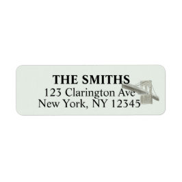 Étiquettes d'adresse de retour de New York