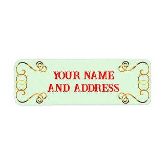 Étiquettes d'adresse de retour de Noël