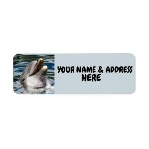 ÉTIQUETTES D'ADRESSE DE RETOUR DE SOURIS DOLPHIN