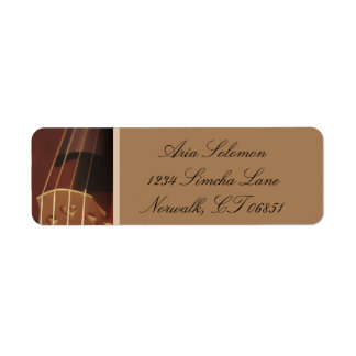 Étiquettes d'adresse de retour de violon