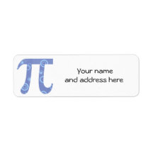 Étiquettes d'adresse de retour des cercles Pi