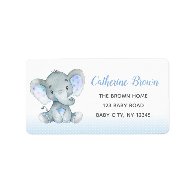 Étiquettes d'adresse de retour du Baby shower de g (Devant)