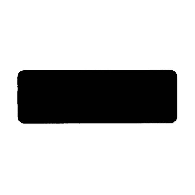 Étiquettes d'adresse de retour en noir Modèle pers (Devant)