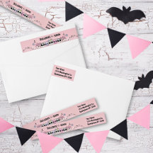 Étiquettes d'adresse de retour enveloppantes