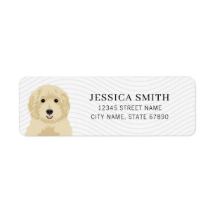 Étiquettes d'adresse de retour Goldendoodle