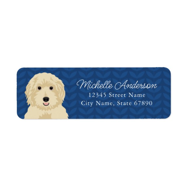 Étiquettes d'adresse de retour Goldendoodle (Devant)