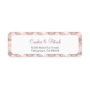 Étiquettes d'adresse de retour, Mariage