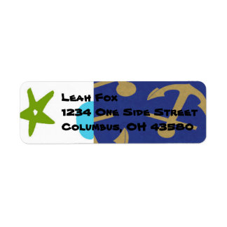 Étiquettes d'adresse de retour nautiques