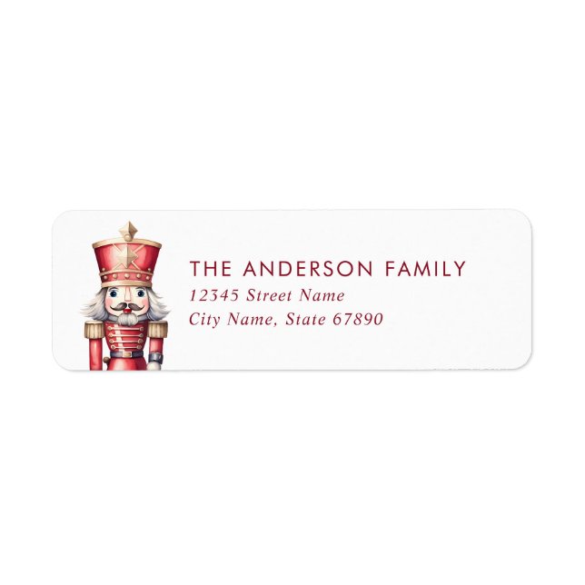 Étiquettes d'adresse de retour Nutcracker (Devant)