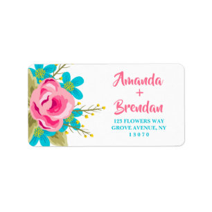 Étiquettes d'adresse de retour personnalisées avec