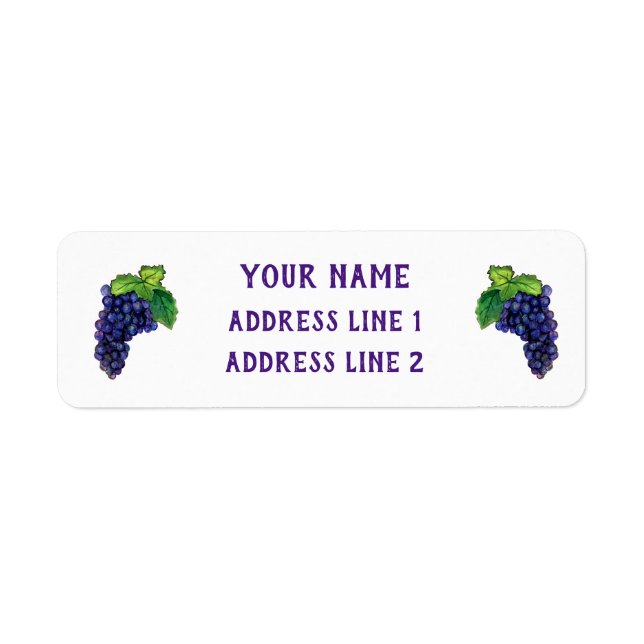 Étiquettes d'adresse de retour personnalisées de r (Devant)