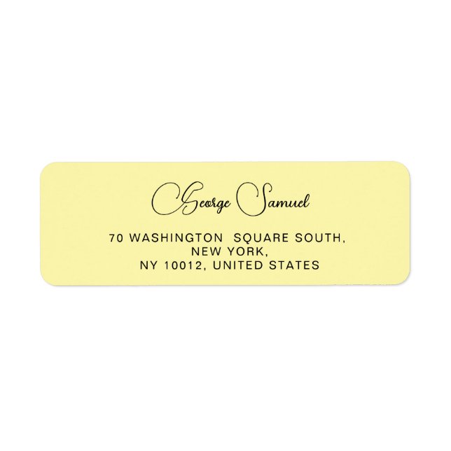 Étiquettes d'adresse de retour personnalisées mini (Devant)