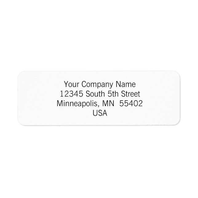 Étiquettes d'adresse de retour personnalisées simp (Devant)