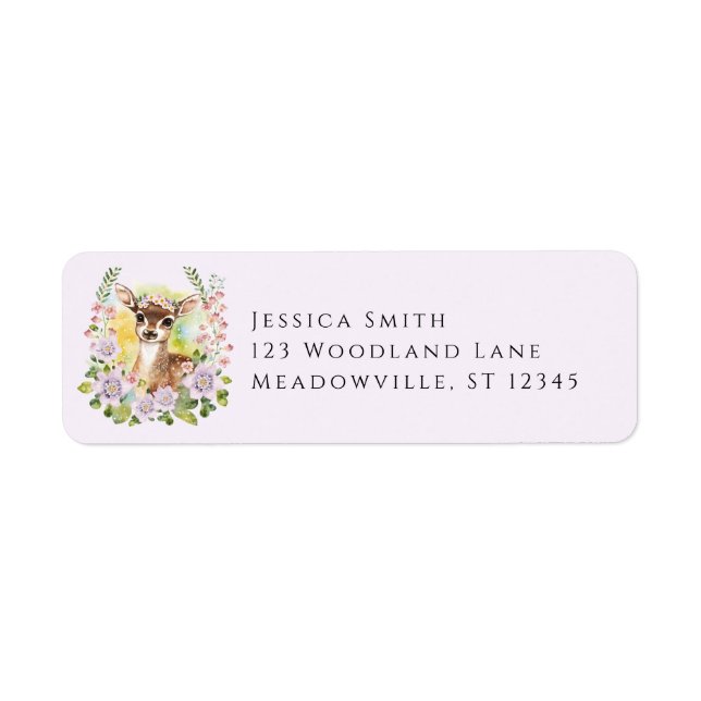 Étiquettes d'adresse de retour pour Baby Shower Ce (Devant)