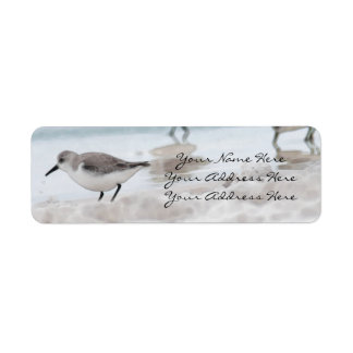 Étiquettes d'adresse de retour Sandpiper
