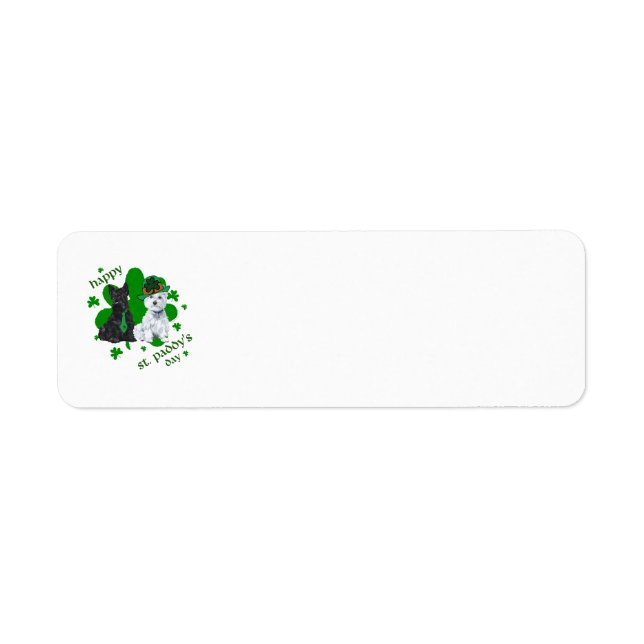 Étiquettes d'adresse de retour SCOTTIE (Devant)