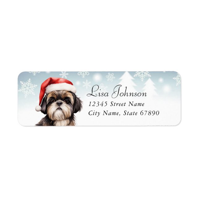 Étiquettes d'adresse de retour Shih Tzu (Devant)