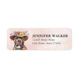 Étiquettes d'adresse de retour Staffordshire Bull