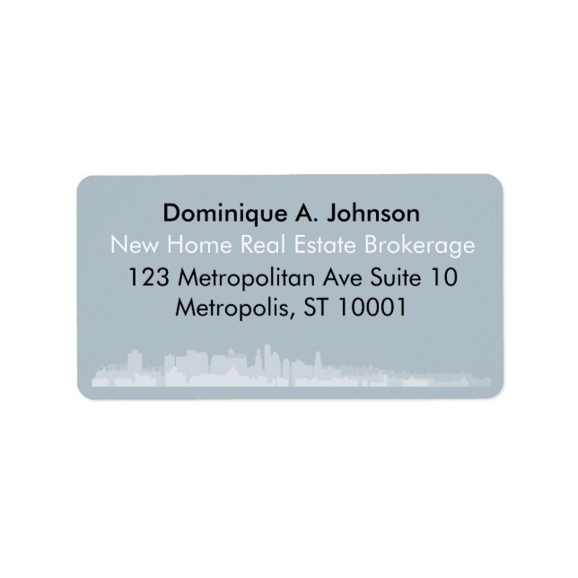 Étiquettes d'adresse de retour sur mesure de l'imm (Devant)