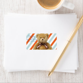 Étiquettes d'adresse de retour Teddy Bear Teddy To