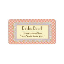 Étiquettes d'adresse de retour très vintage