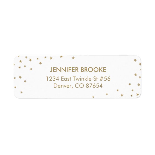 Étiquettes d'adresse de retour Twinkle Little Star (Devant)
