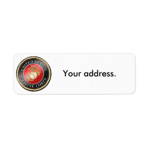 Étiquettes d'adresse de retour USMC