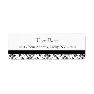 Étiquettes d'adresse de retour Vintage Floral