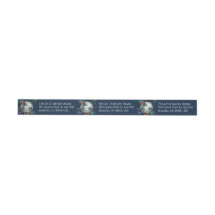 Étiquettes d'adresse enveloppantes Moon Boy