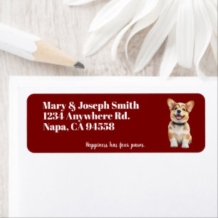 Étiquettes d'adresse personnalisables pour Corgi