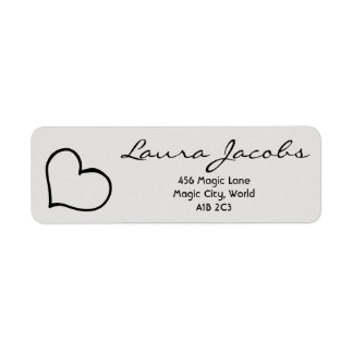 Étiquettes d'adresse personnalisées avec écriture