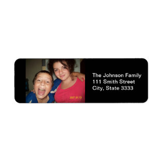 Étiquettes d'adresse personnalisées avec photo de 