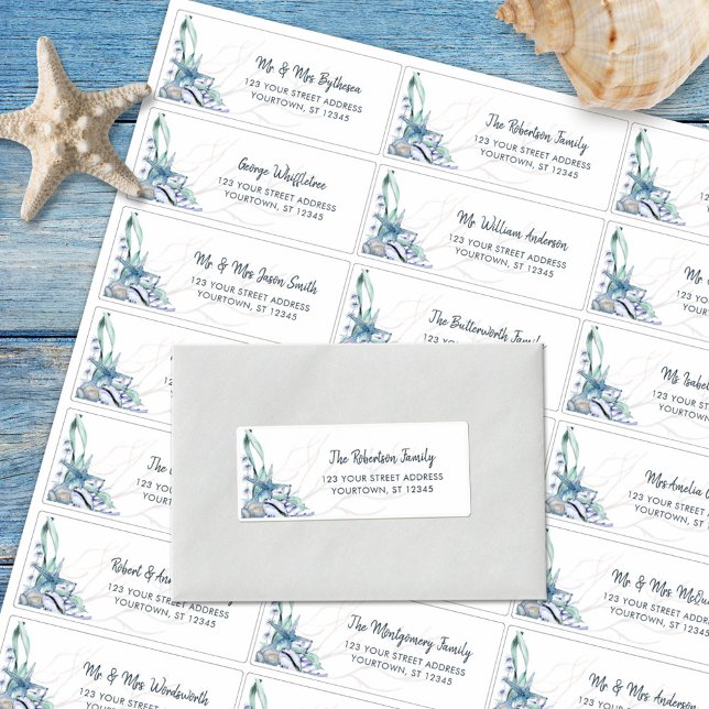 Étiquettes d'adresse pour invités de mariage sur l (Créateur téléchargé)