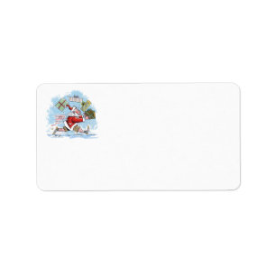 étiquettes d'adresse Santa Unprepared
