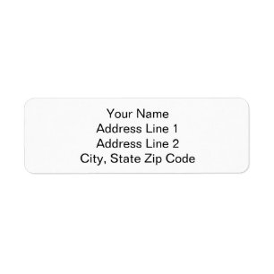 Étiquettes d'adresse simples et unies avec votre n