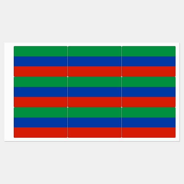 Étiquettes Daguestan (Feuille)