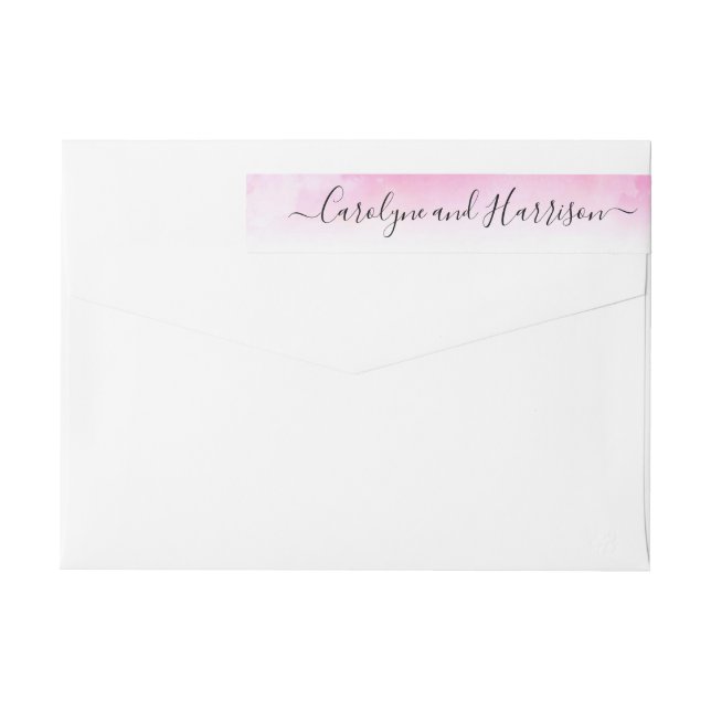 Étiquettes d'armature pour Mariage Ombre - rose (Dos)