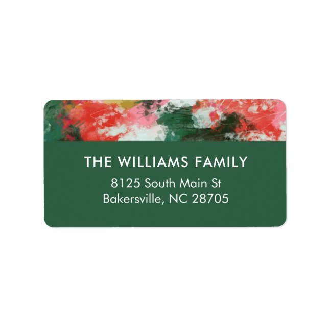 Étiquettes de adresse Abstraits (Devant)