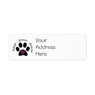 Étiquettes de adresse animaux de délivrance